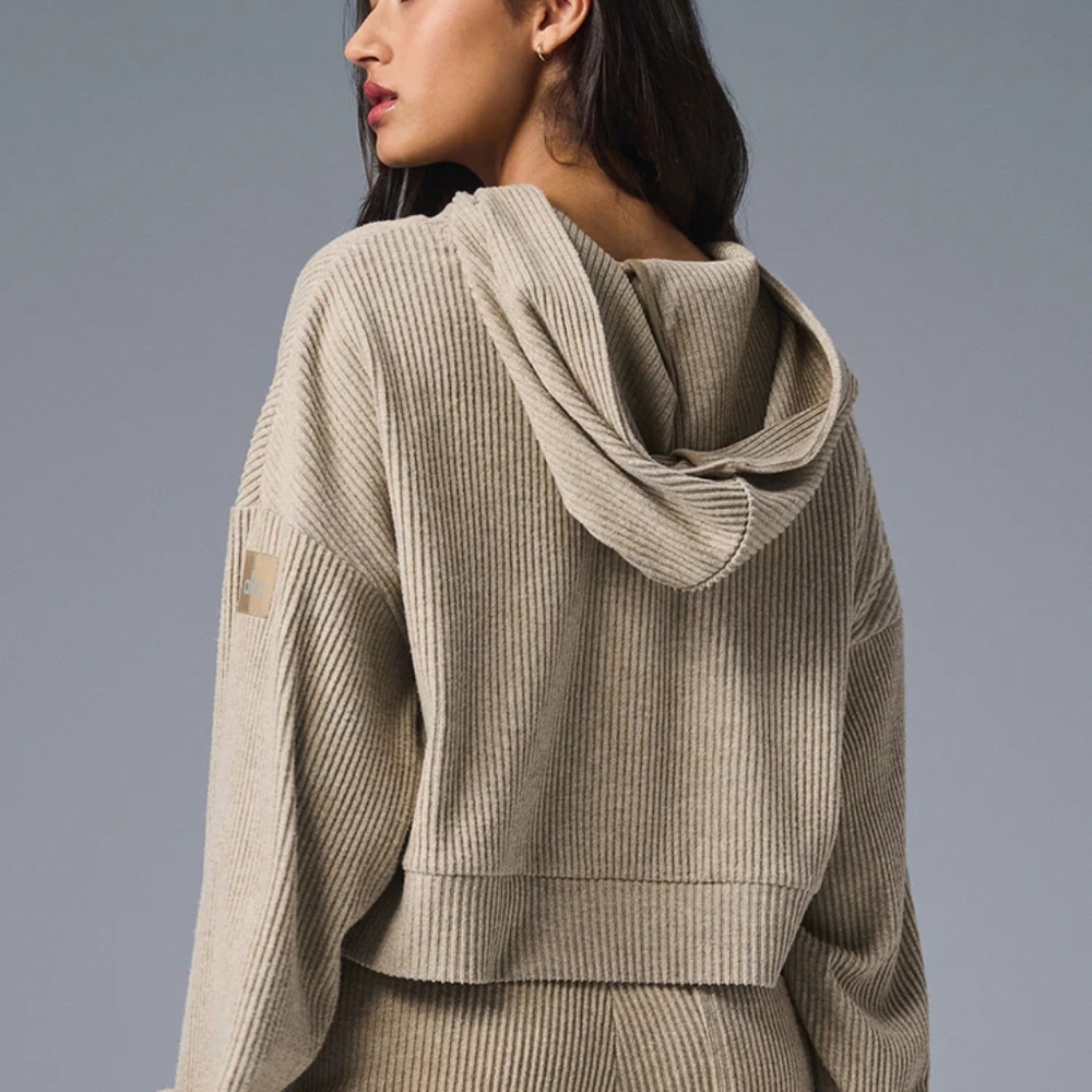 Alo Muse Hoodie in Gravel Heather, XS